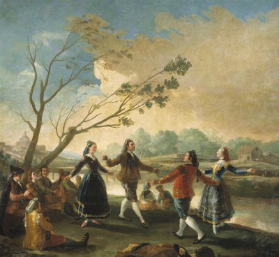 Tanz am Ufer des Manzanares von Francisco de Goya